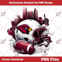 Arizona Cardinals NFL Helmet PNG, NFL Fan Clipart PNG