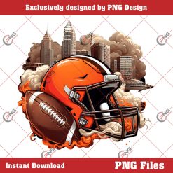 Cleveland Browns NFL Helmet PNG, NFL Fan Clipart PNG